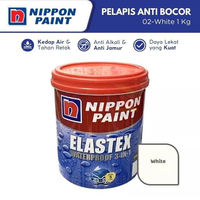 Nippon Elastex Cat Lapisan Anti Bocor 02-White 1 Kg