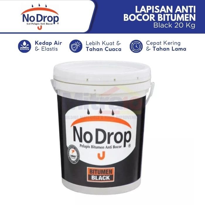 No Drop Cat Lapisan Anti Bocor Bitumen Black 20 Kg