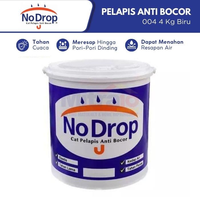 No Drop Cat Pelapis Anti Bocor 004 4 Kg Biru