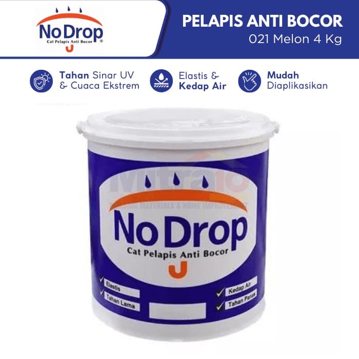 No Drop Cat Pelapis Anti Bocor 021 Melon 4 Kg Hijau