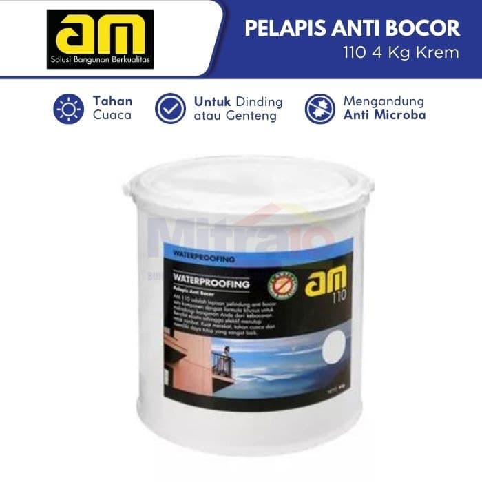 Am Cat Pelapis Anti Bocor 110 4 Kg Krem