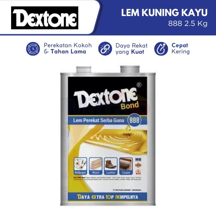 Dextone Lem Kuning Kayu 888 2.5 Kg