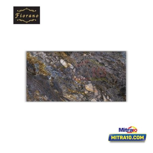 Fiorano Granite Lantai/Dinding GL7158630B Polished 75x150 cm Hitam, Abu, Coklat