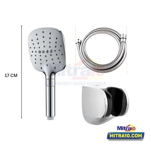 Ceramax Easy Click Hand Shower B90730 3WF Chrome