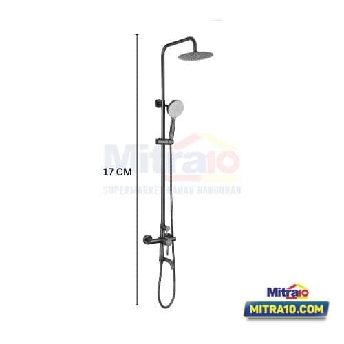 Ceramax Seri Glara Shower Tiang Kolom SPR5001 Gun Metal