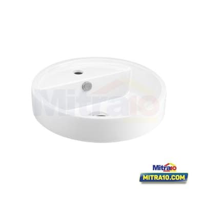 Cotto Wastafel Meja C003807 WH GEO circle 450 x 450 × 170 mm Putih