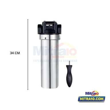 Fluid Filter Air Stainless WF-SS-0101 10 Inch 11cm x 11cm x 34cm Chrome