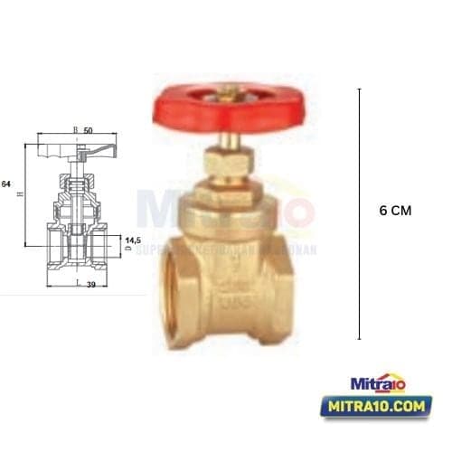 Fluid Gate Valves 3/4 INCH YL107 Kuning