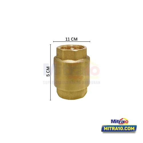 Fluid Tusen Klep YD-CV-01 1/2Inch 5cm x 5cm x 4cm Kuningan