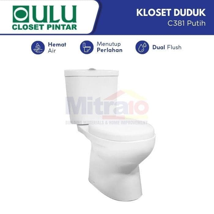 Oulu Kloset Duduk 2 Bagian C381 Putih