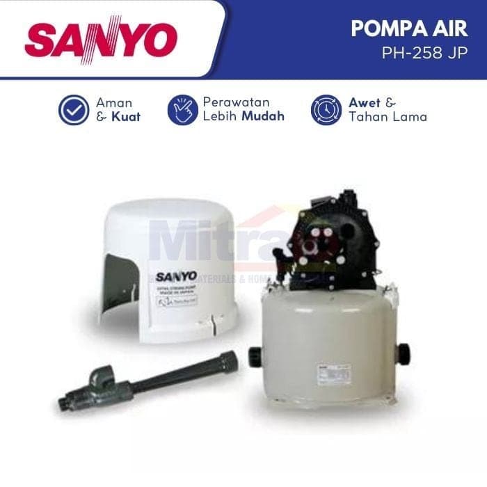 Sanyo Mesin Pompa Air Sumur Dangkal PH-258 JP Putih