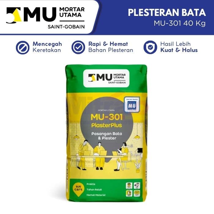 Mortar Semen Plesteran Bata MU-301 40 Kg