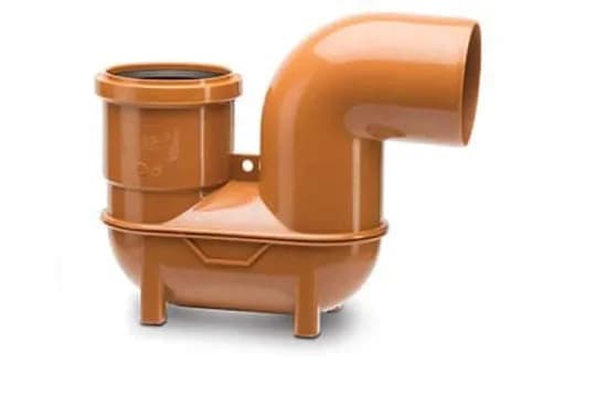110mm Drainage Low Back P Trap Gully 90 Degree