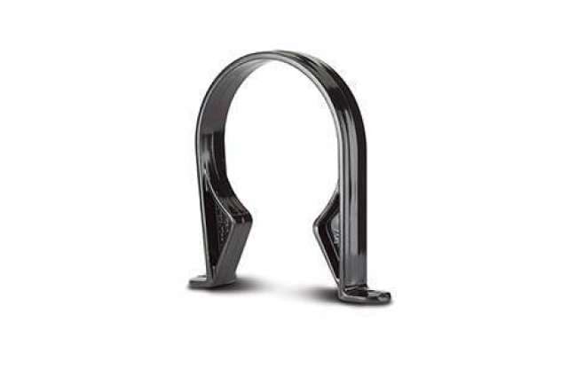 110mm Soil Pipe Saddle Clip Black (5/Pack)