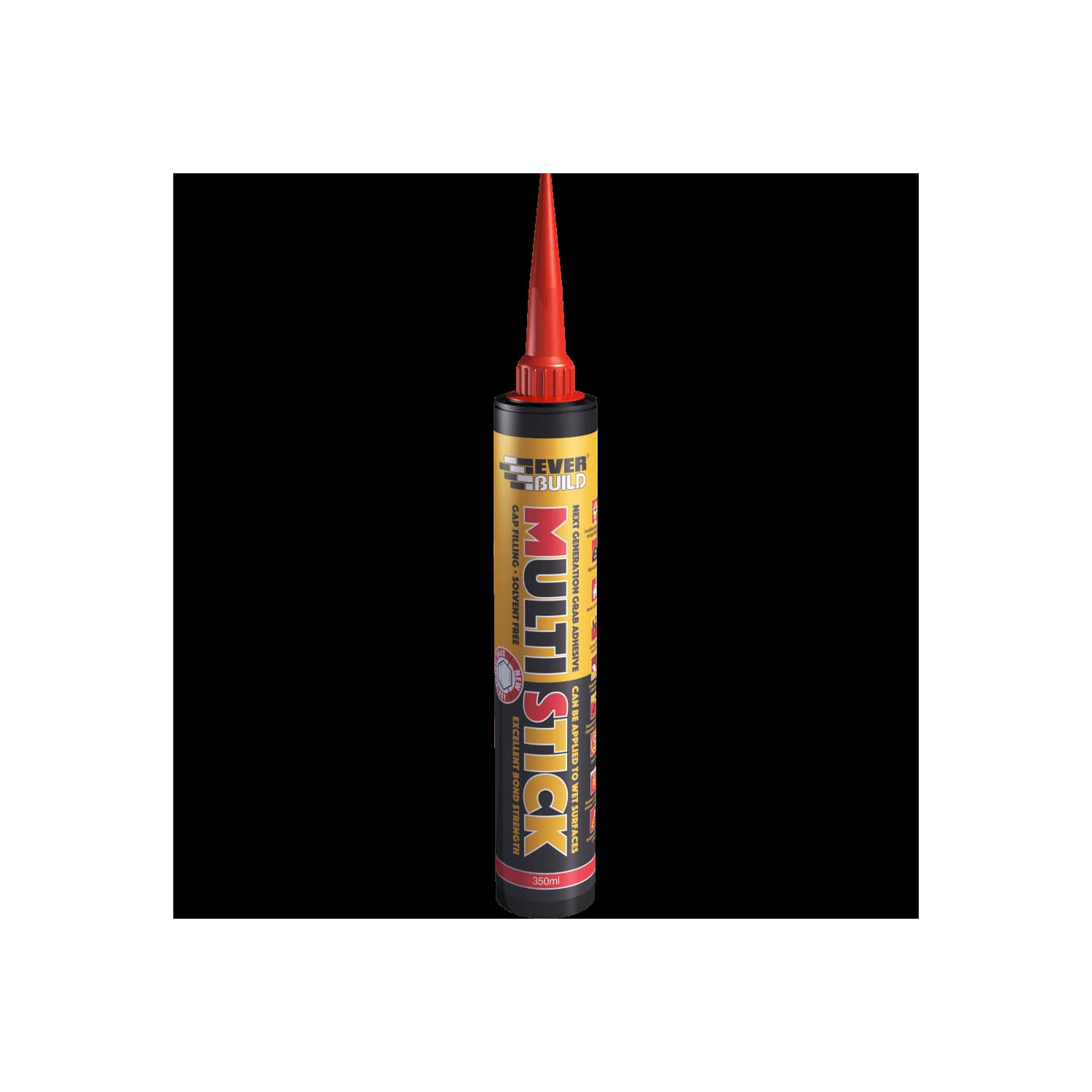 Everbuild Multi Stick Grab Adhesive Solvent Free White 350ml