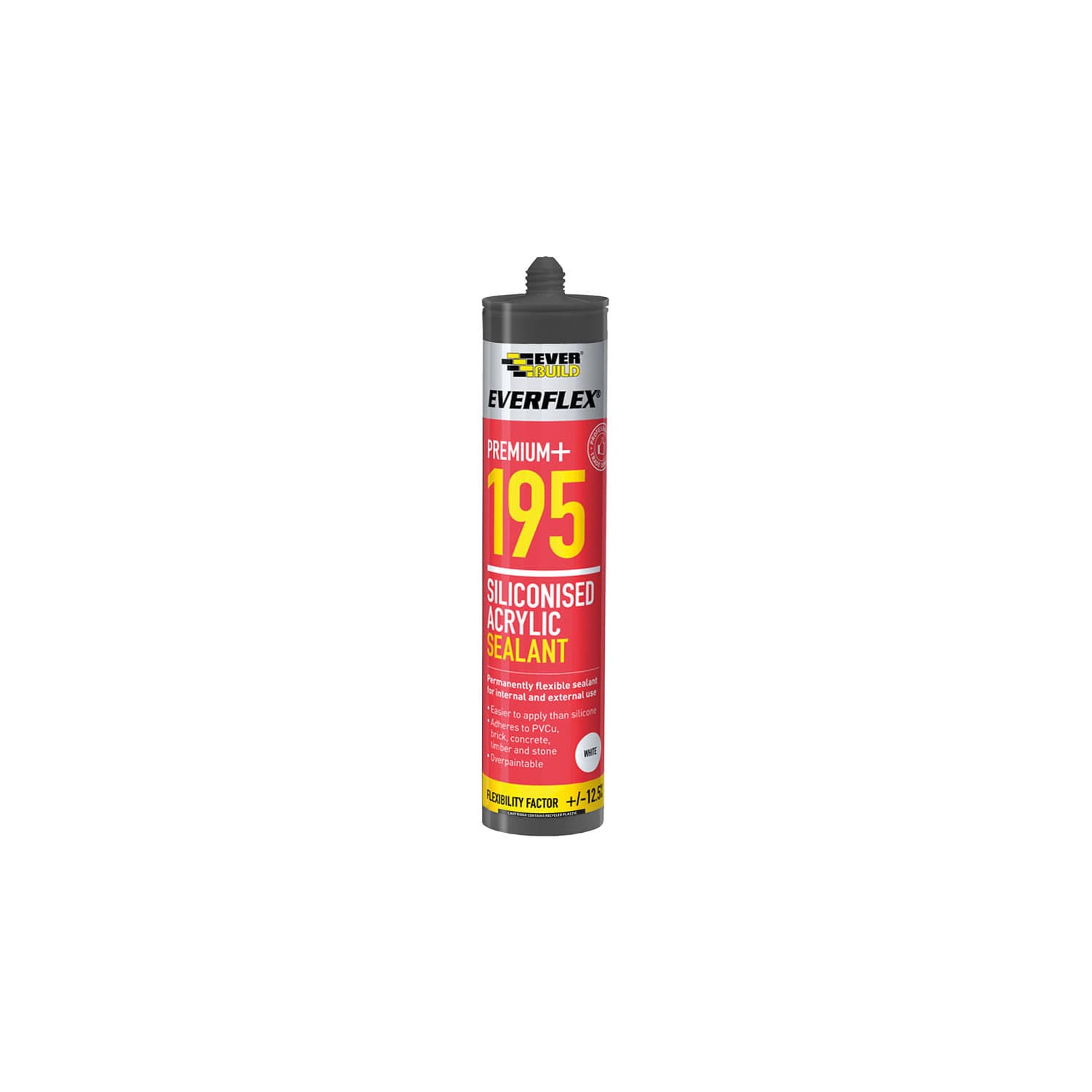 Everbuild Siliconised Acrylic Sealant White 300ml