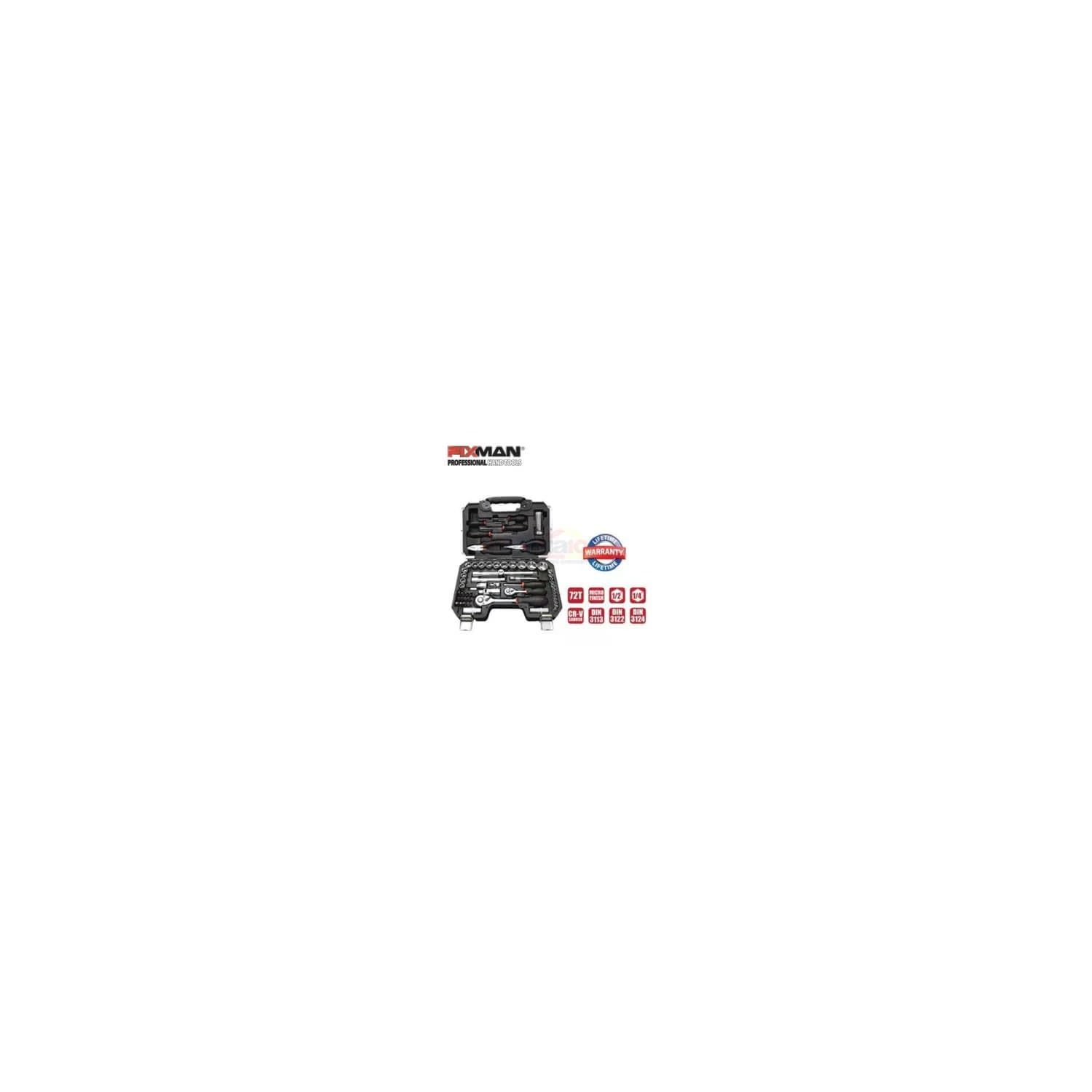 Fixman 1 Set Alat Perkakas Socket BT65 1/4 Inch (65 Pcs)