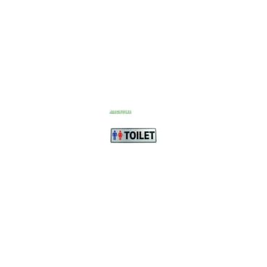 Magnolia Papan Tanda Type Lbl Toilet 9.7 × 29 cm Putih