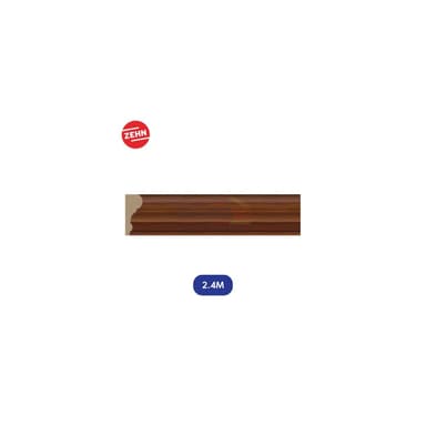 Zehn List Profile Dekorasi JC120-730 2.4 m Coklat