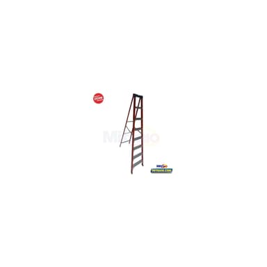 Zehn Tangga Fiberglass 8 Pijakan Q0201-8 247 cm Merah
