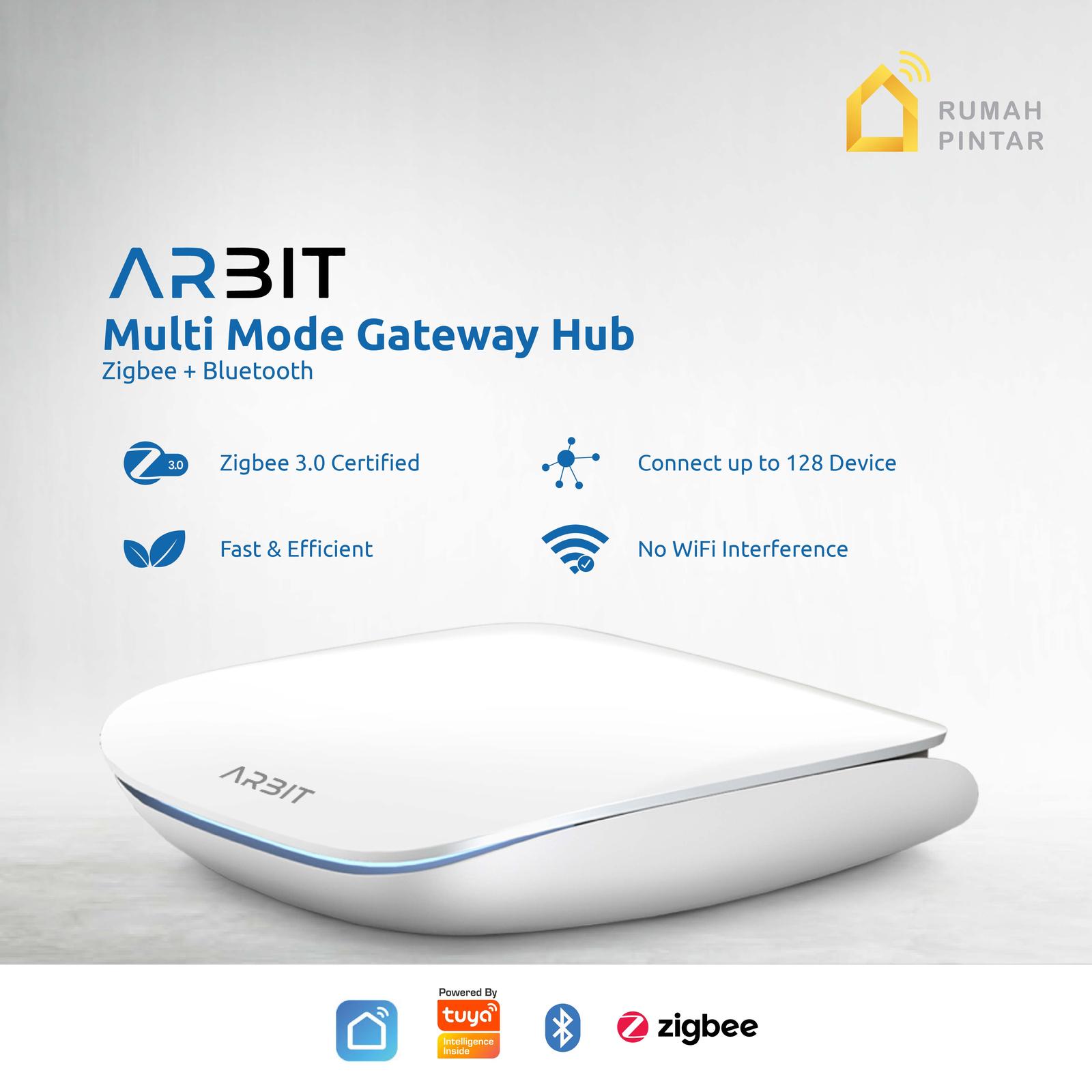 ARBIT Wireless Multi Mode Gateway Hub Zigbee + Bluetooth Smart Home Tuya - white