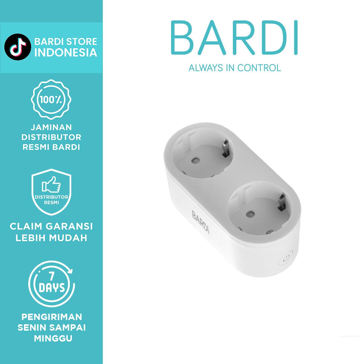 BARDI Dual Smart Plug Stop Kontak Pintar 2 Lubang Socket - Garansi Resmi 1 Tahun