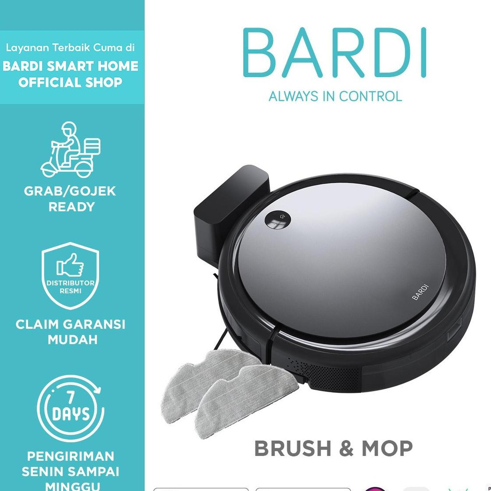 BARDI Smart Robot Vacuum 2 in 1 Brush dan Mop Penyedot Debu Vakum Cleaner - Brush+Mop X-GM