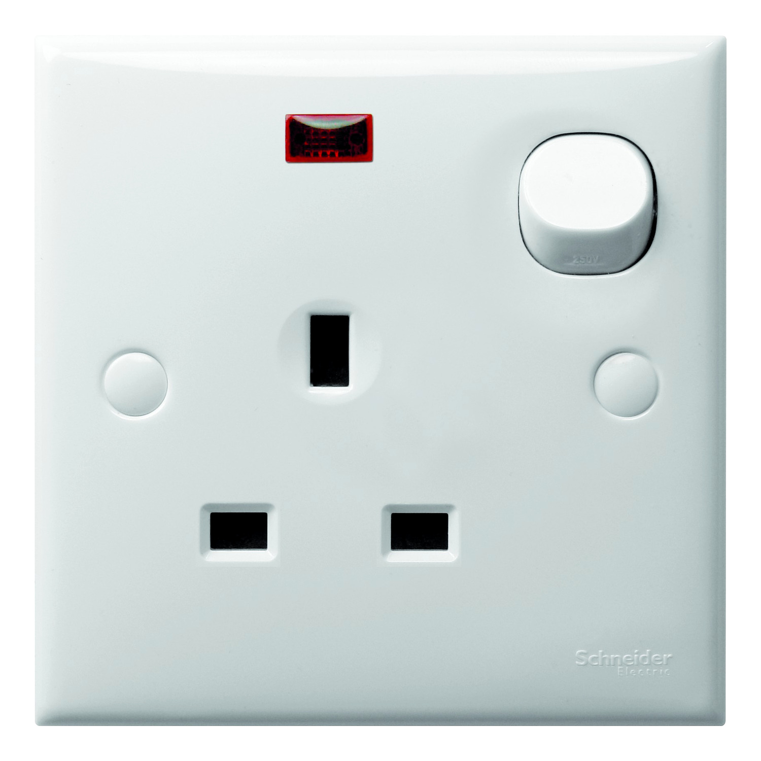 Schneider E15NR Stop Kontak Classic Ac+Neon Putih