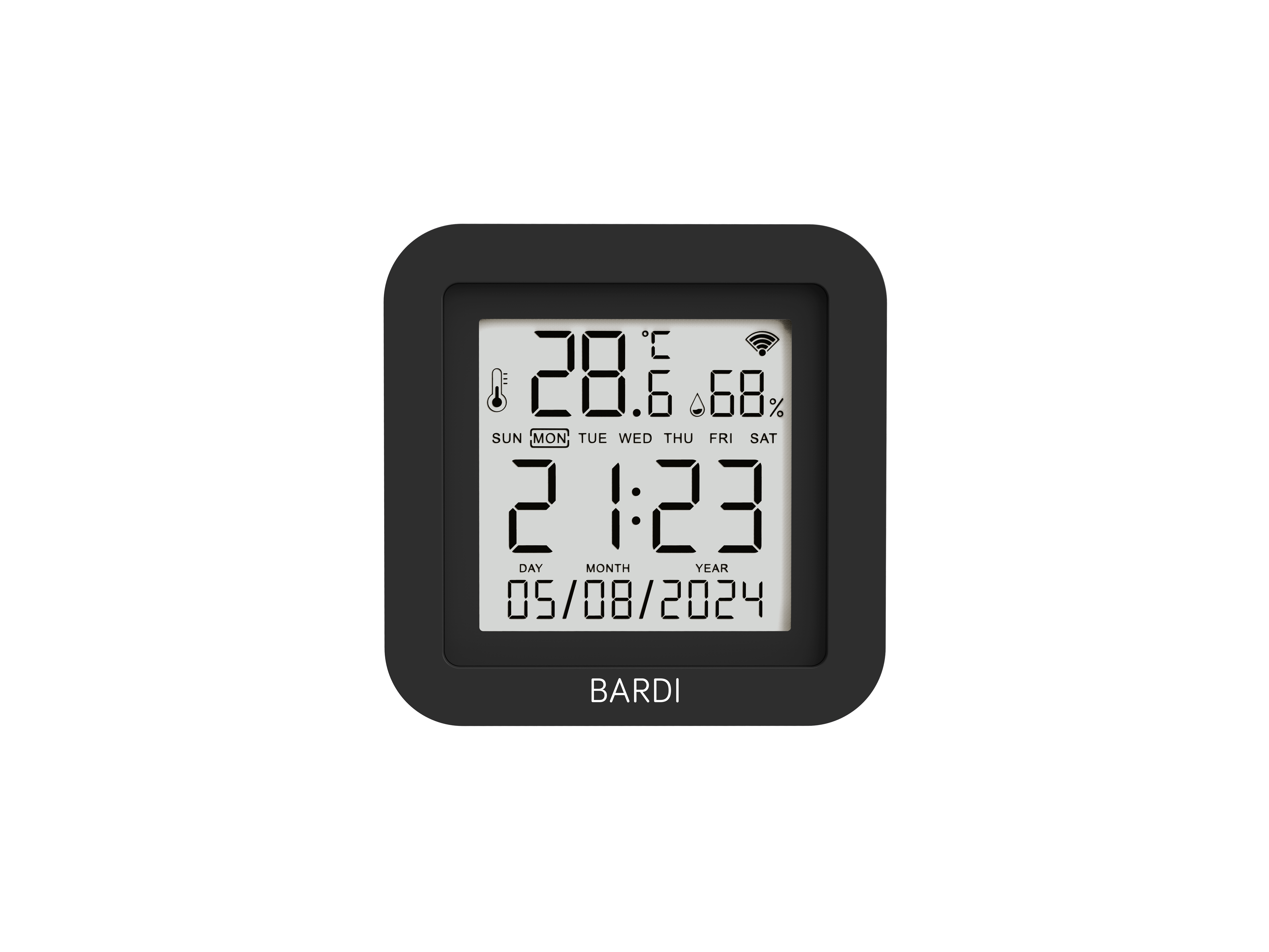 BARDI Smart IR Remote Control 12M with Temperature & Humidity Display dengan Tampilan Suhu, Kelembaban & Jam