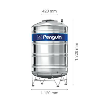 Penguin Tangki Air Stainless TBSK Kapasitas 1.000 L