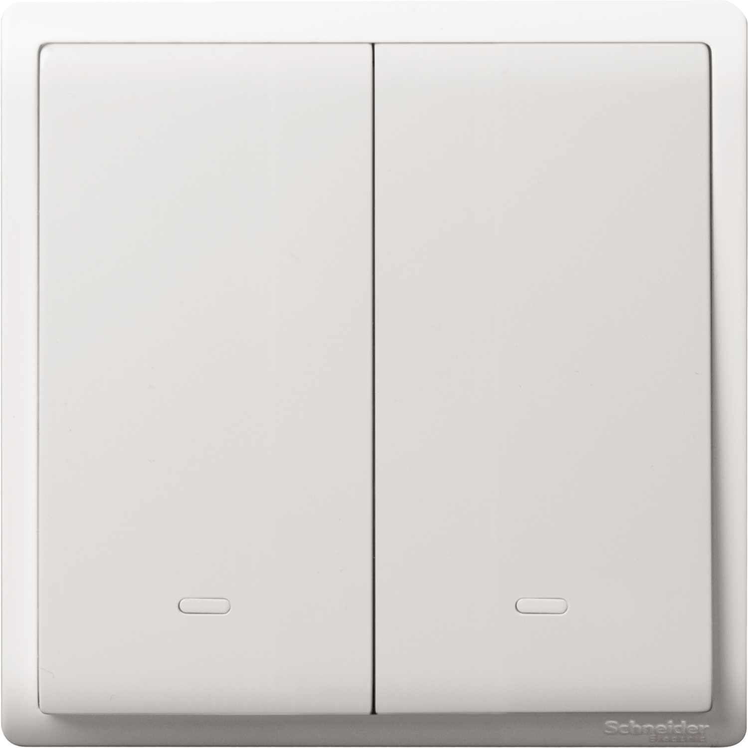 Schneider Saklar E8232L1F Pieno 2 Gang Putih