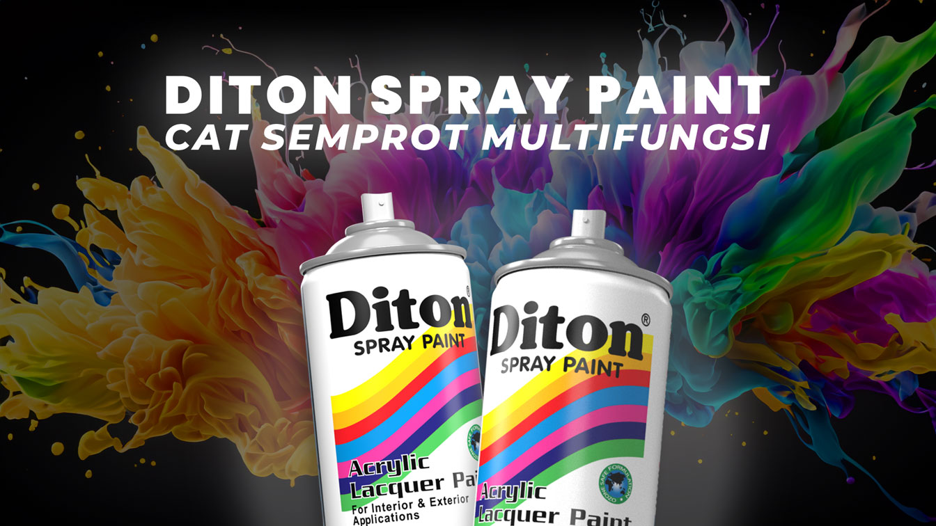 Diton Cat Semprot Metalic Silver 300 CC