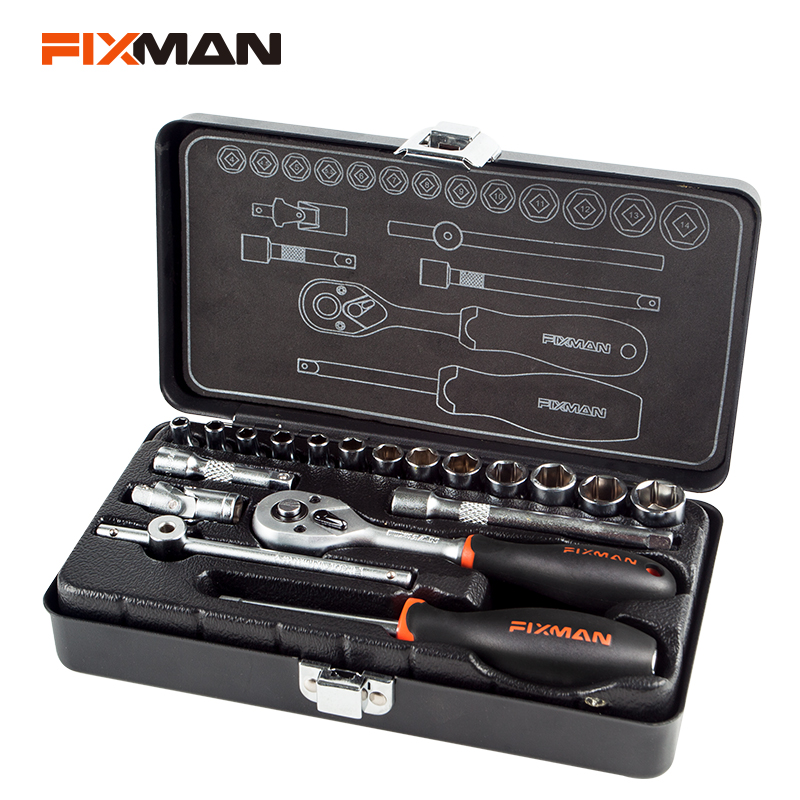 Fixman 1 Set Alat Perkakas Socket OMC-MT19 1/4 Inch (19 Pcs)