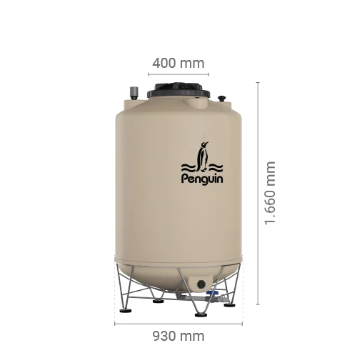 Penguin Total Drain Tank TD80 800L Light Blue