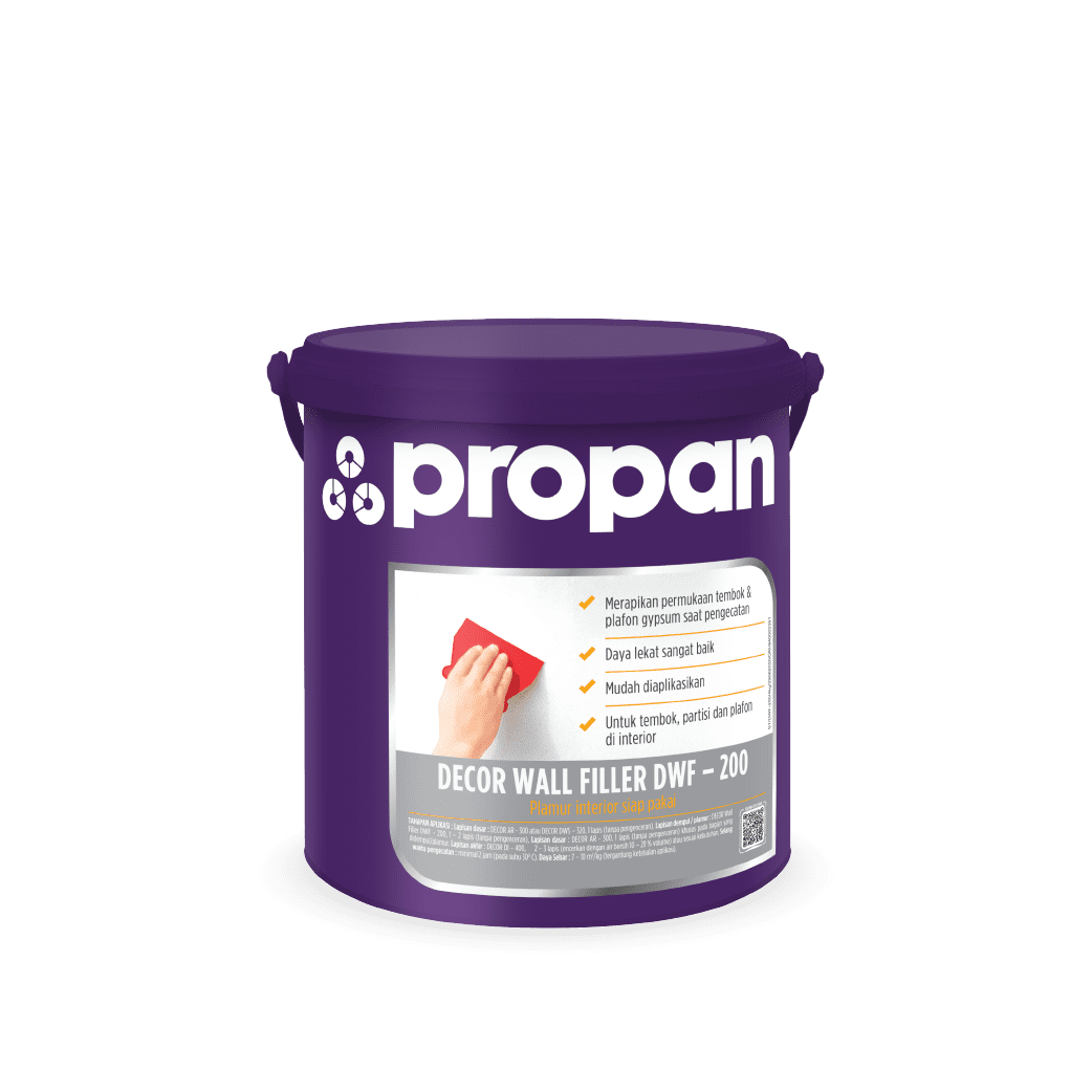 Propan Plamur Dempul Tembok DWF-200 4 Kg Putih